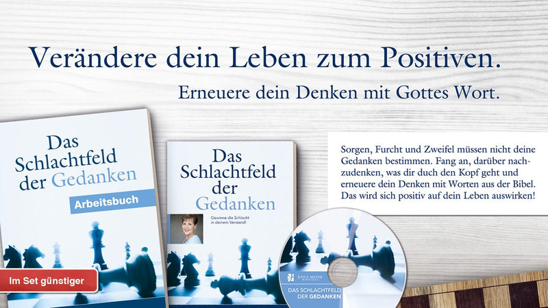 Das Schlachtfeld der Gedanken – Set aus Buch + Arbeitsbuch